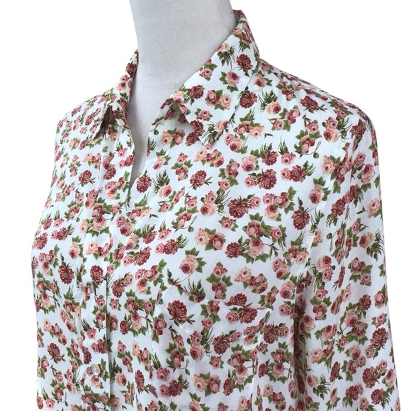 L’agence Ryan Floral Button Down Women’s Size Small $275. NEW - Picture 8 of 10